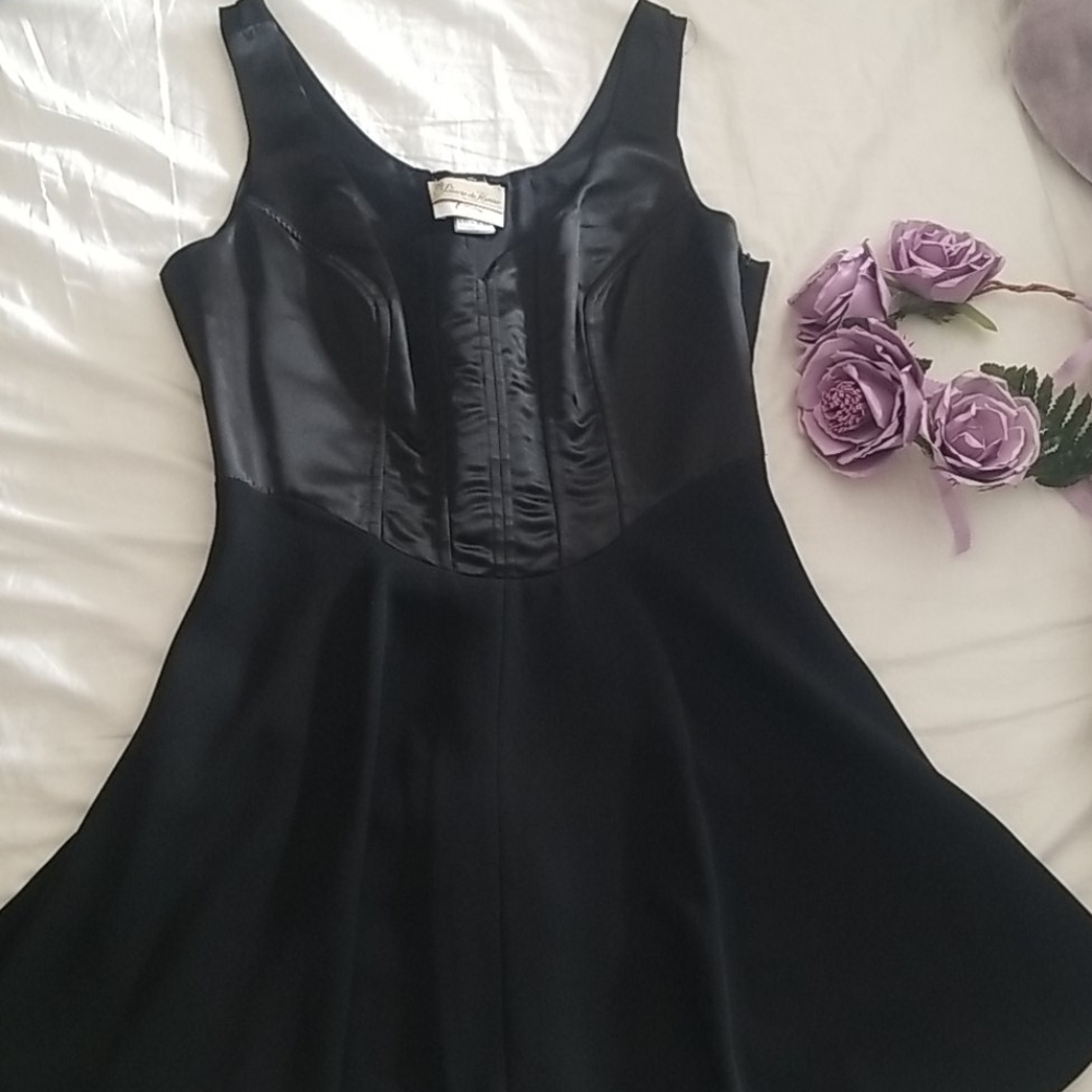 Cocktail black mini dress